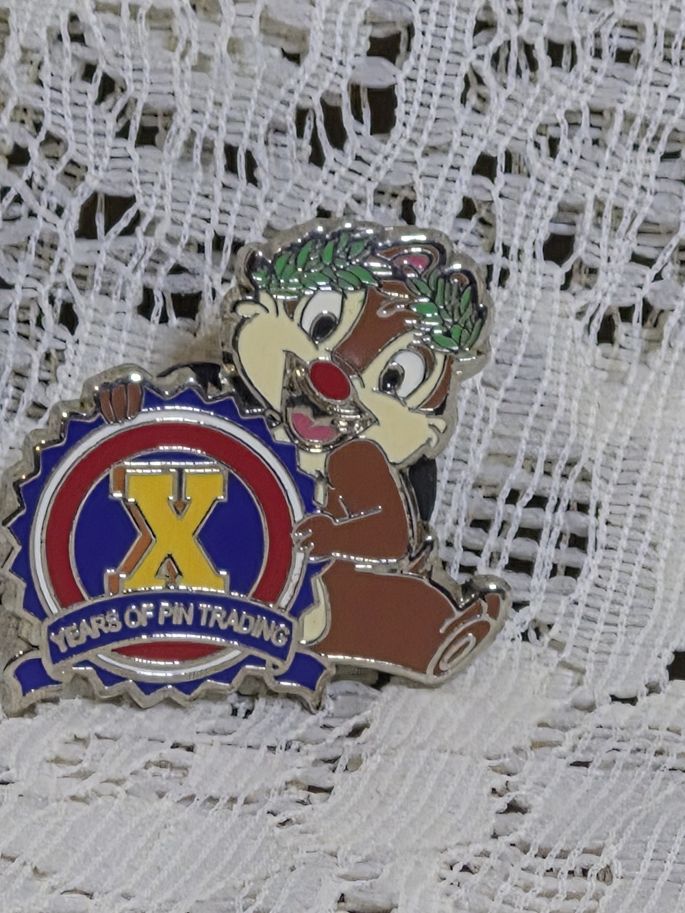 Disney Pin Trading 10th Anniversary Dale X Chip N Dale Collectible Pin